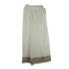 Pantalon Large Coton Slub Écru