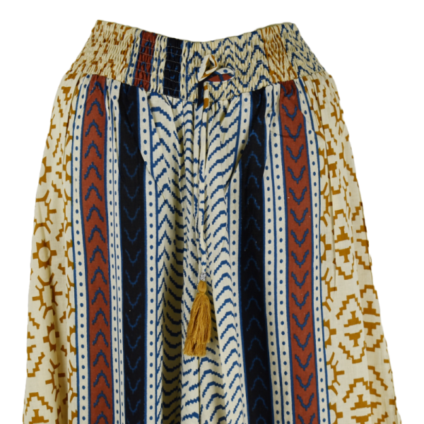 Pantalon Large Coton Imprimé Mabeda