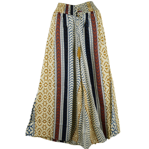 Pantalon Large Coton Imprimé Mabeda