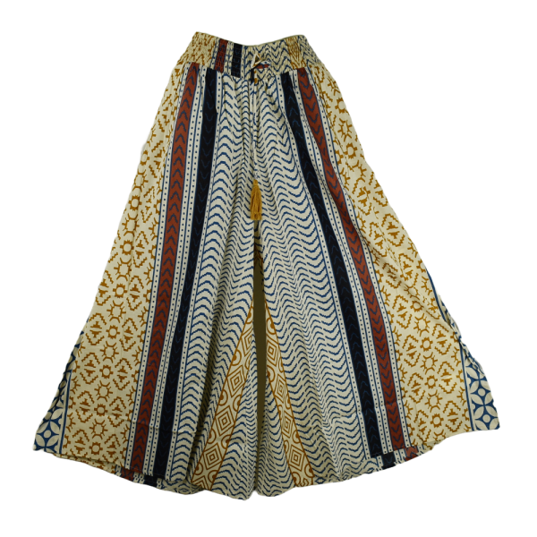 Pantalon Large Coton Imprimé Mabeda