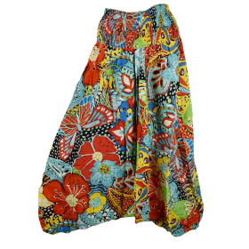 Sarouel Viscose Imprimé Hibiscus