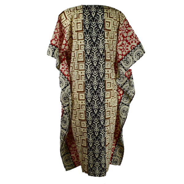 Caftan Long Coton Indien Imprimé Ethnique