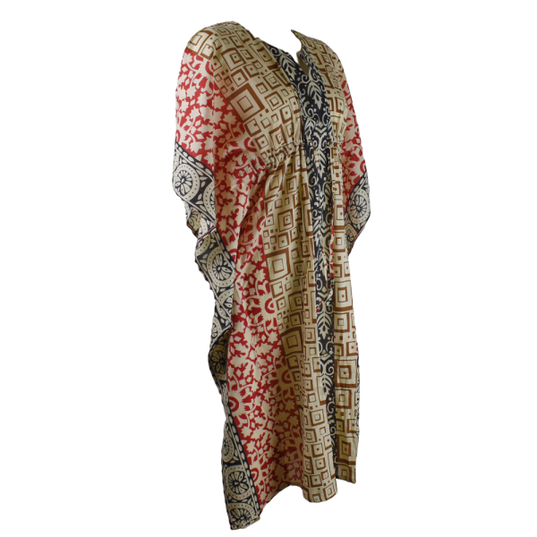 Caftan Long Coton Indien Imprimé Ethnique