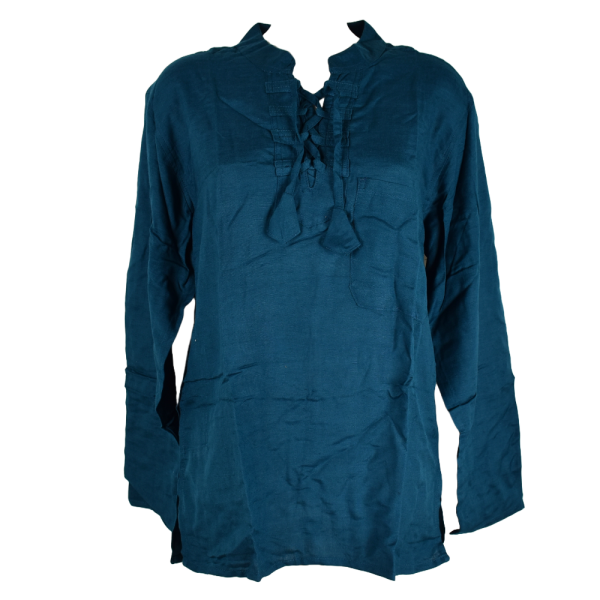Chemise Kodoli Col Impérial avec Lien