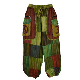 Pantalon Patchwork Kodokal Ton Vert