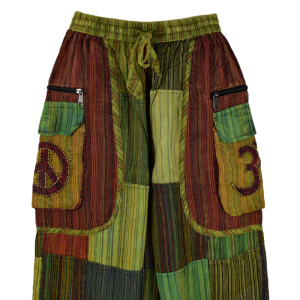 Pantalon Patchwork Kodokal Ton Vert
