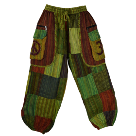 Pantalon Patchwork Kodokal Ton Vert