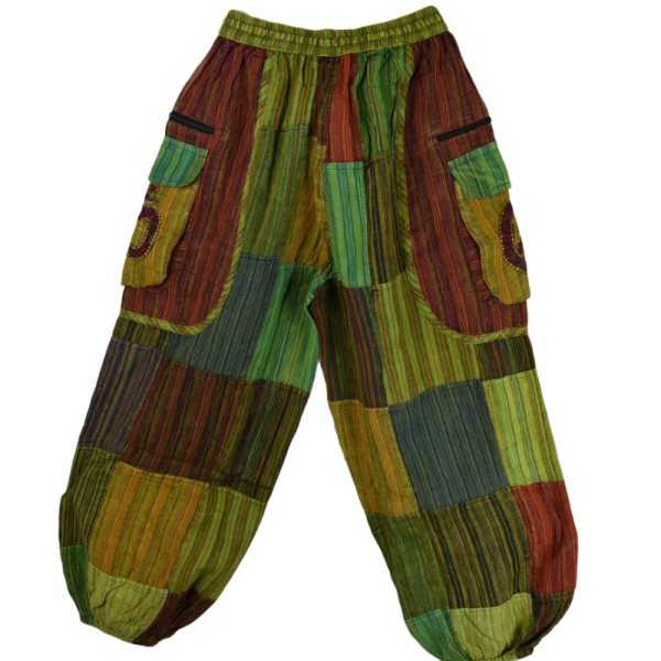 Pantalon Patchwork Kodokal Ton Vert