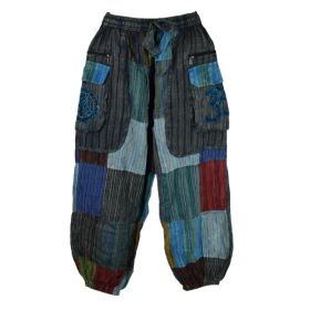 Pantalon Patchwork Kodokal Ton Bleu