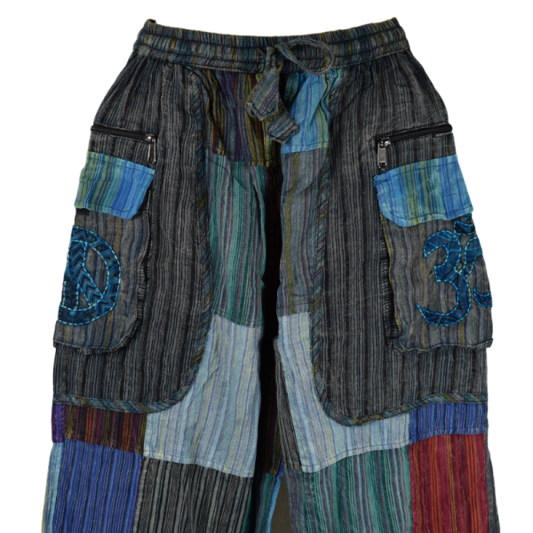 Pantalon Patchwork Kodokal Ton Bleu