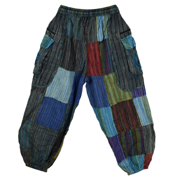 Pantalon Patchwork Kodokal Ton Bleu