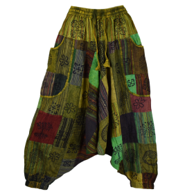 Sarouel Gufa Patch Délavé Vert