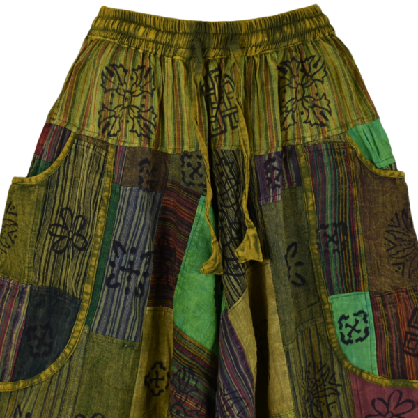 Sarouel Gufa Patch Délavé Vert