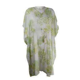 Caftan Mi-Long Dokal en Voile de Coton