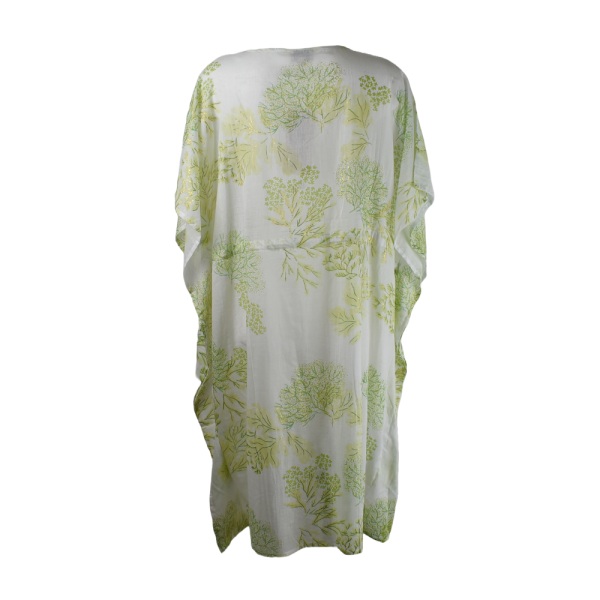 Caftan Mi-Long Dokal en Voile de Coton