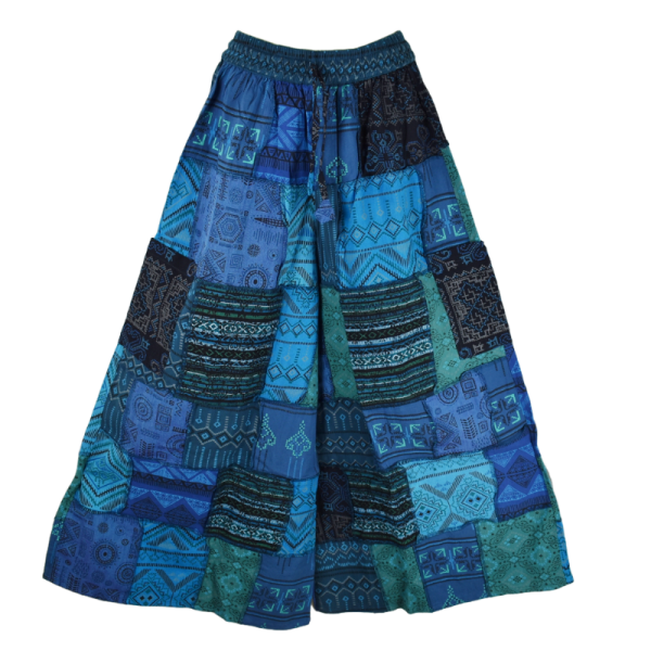 Pantalon Patch Bleu Tawada Coupe Large