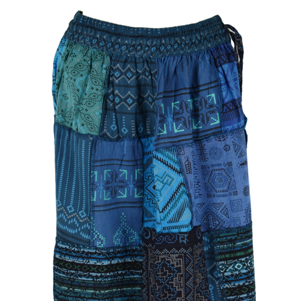 Pantalon Patch Bleu Tawada Coupe Large