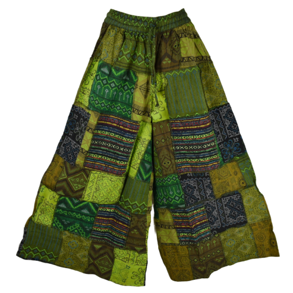 Pantalon Patch Vert Tawada Coupe Large