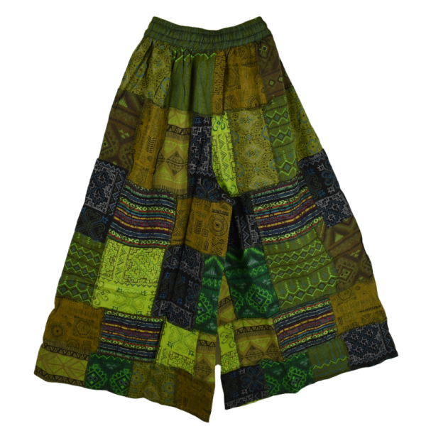 Pantalon Patch Vert Tawada Coupe Large