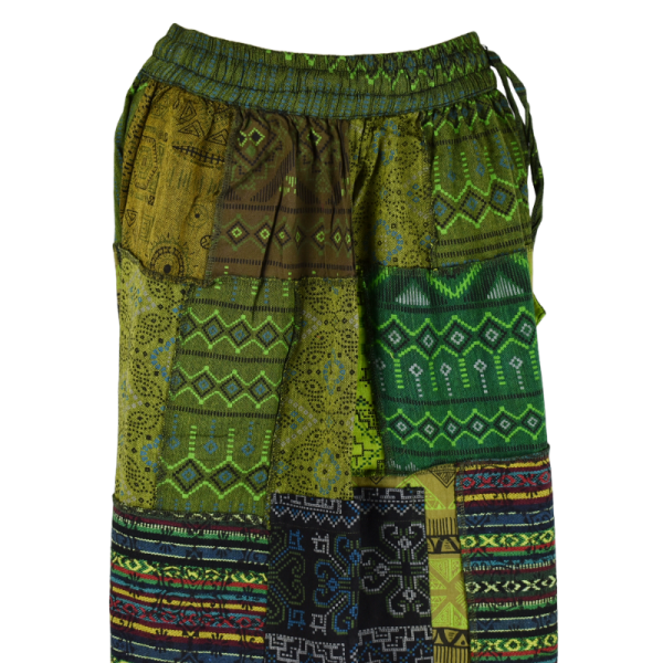 Pantalon Patch Vert Tawada Coupe Large
