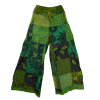 Pantalon Large Patchwork Vert jersey Sona