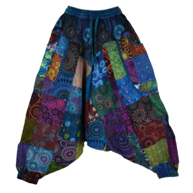 Sarouel Bhanja Patchwork Jersey Bleu