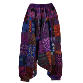 Sarouel Bhanja Patchwork Jersey Violet