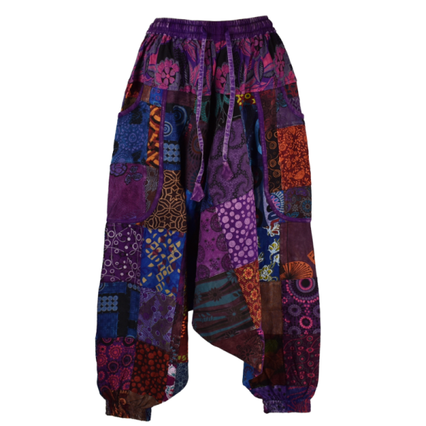 Sarouel Bhanja Patchwork Jersey Violet