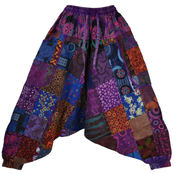 Sarouel Bhanja Patchwork Jersey Violet