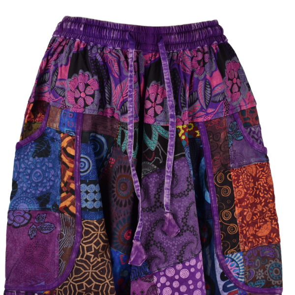 Sarouel Bhanja Patchwork Jersey Violet