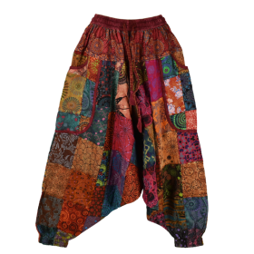 Sarouel Bhanja Patchwork Jersey Bordeaux