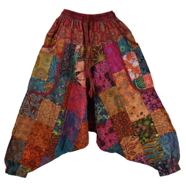 Sarouel Bhanja Patchwork Jersey Bordeaux