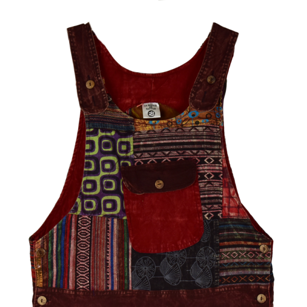 Salopette Patch Sadar Bordeaux
