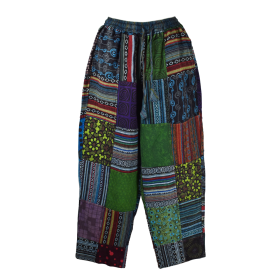 Pantalon Patch Puranta Ton Bleu