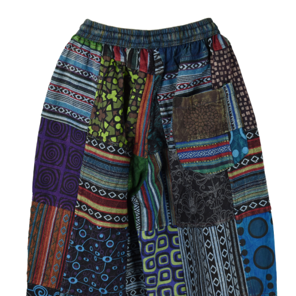 Pantalon Patch Puranta Ton Bleu