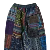 Pantalon Coton Épais Patchwork « Puranta » Ton Bleu