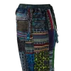 Pantalon Coton Épais Patchwork « Puranta » Ton Bleu