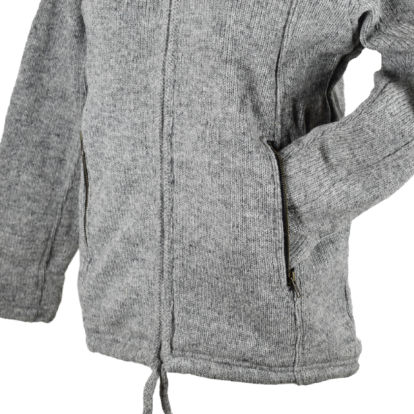 Veste Pipari Laine Tricotée Capuche Amovible