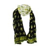Écharpe Jaune et Noir Coton Imprimé CH27-A