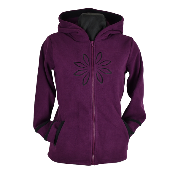 Sweat Polaire Brodé Masodi Mauve