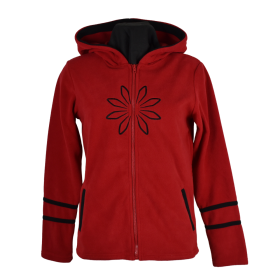 Sweat Polaire Brodé Masodi Rouge