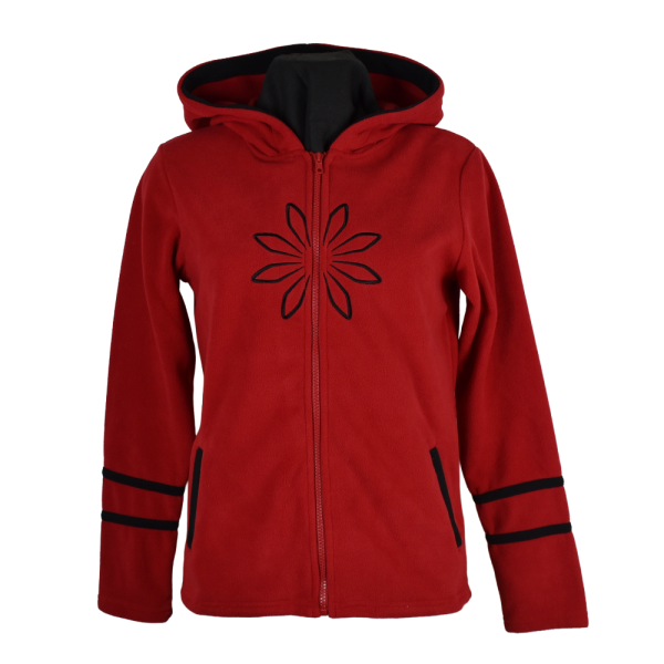 Sweat Polaire Brodé Masodi Rouge