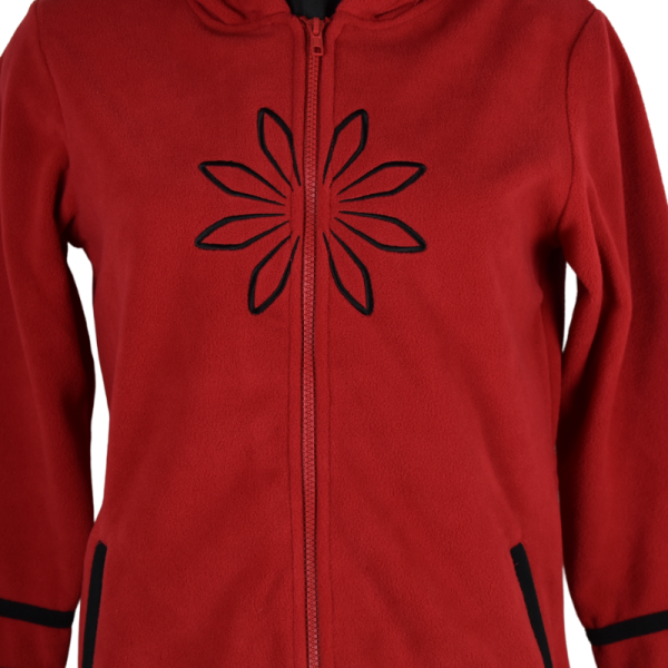 Sweat Polaire Brodé Masodi Rouge