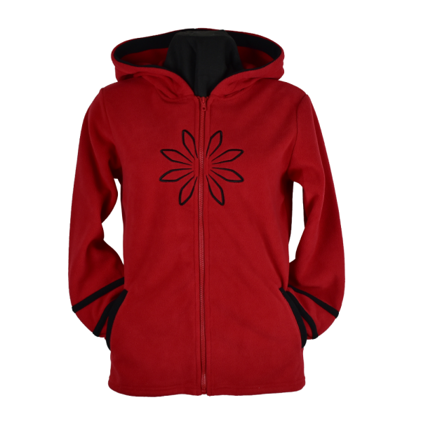 Sweat Polaire Brodé Masodi Rouge