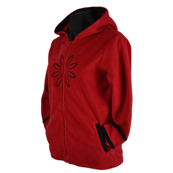 Sweat Polaire Brodé Masodi Rouge