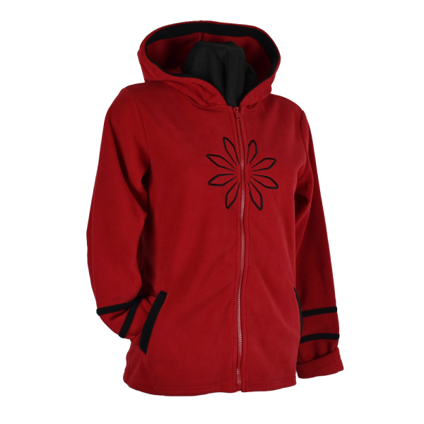 Sweat Polaire Brodé Masodi Rouge