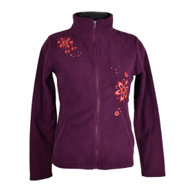 Sweat Polaire Brodé Murki Mauve