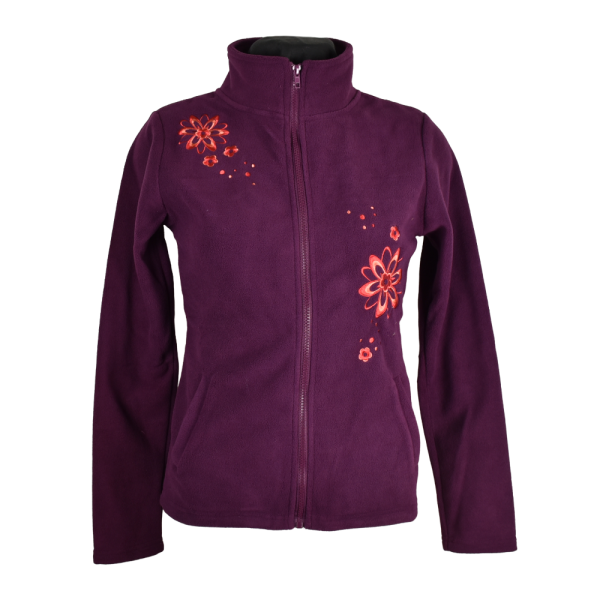 Sweat Polaire Brodé Murki Mauve