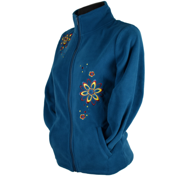 Sweat Polaire Brodé Murki Bleu
