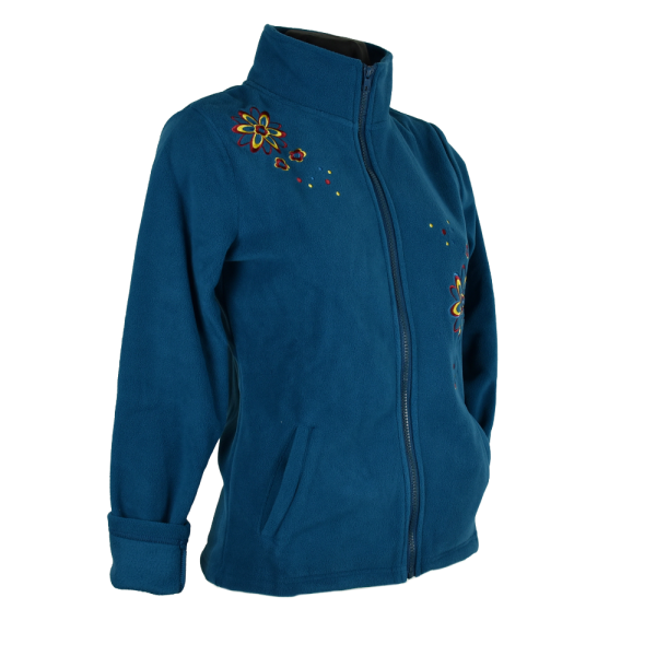 Sweat Polaire Brodé Murki Bleu